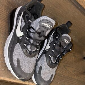 Nike Air Max 270 React Sneakers - Gray, Black & White